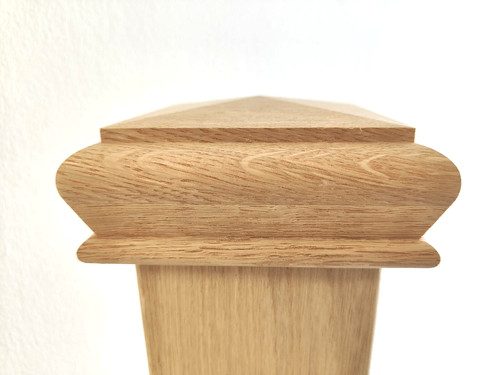 Solid white oak pyramid - white,
