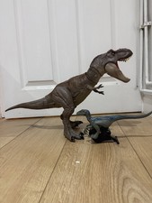 Jurassic World Tyrannosaurus Rex Bite 'N Fight T Rex Toy Mattel 2018 large 21” 