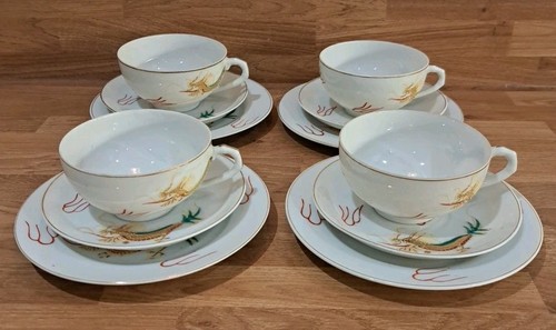 Set japanese gold dragon - japanese,