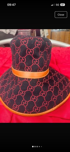 Gucci wide brim wool hat - gg,