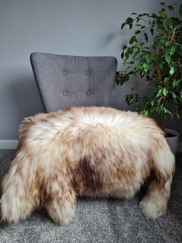 Genuine sheepskin rug natural - sheepskin,