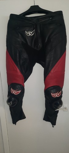 Leather motorbike trousers - leather,