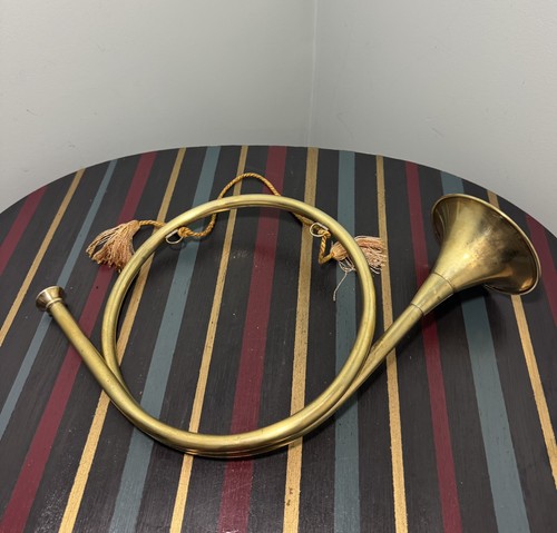 Large vintage brass hunting - vintage,