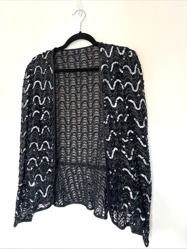 Vera mont vintage black - vintage, sequin