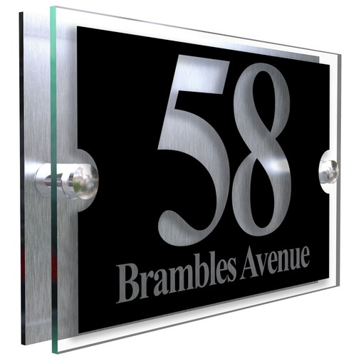 House number plaques door - house,