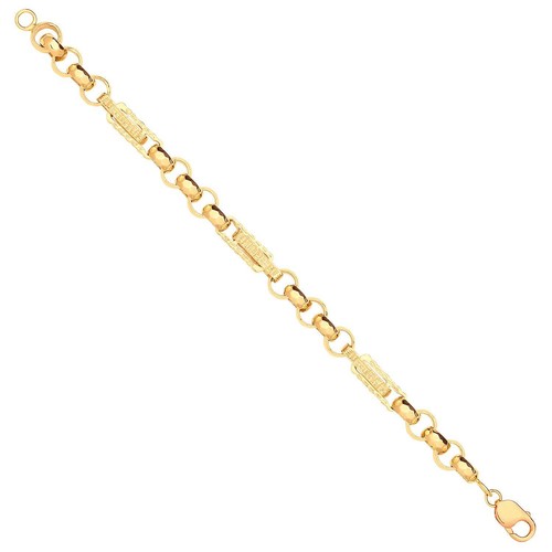 Yellow gold gypsy link - gypsy, belcher
