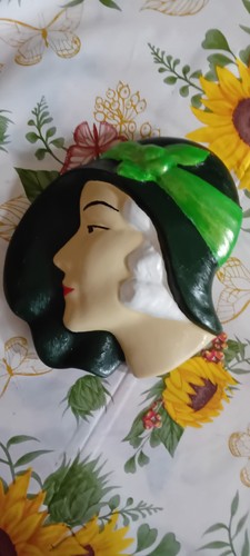 Art deco style lady - art,