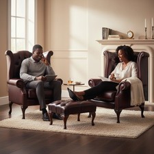 Armchairs Set Chairs Oxblood