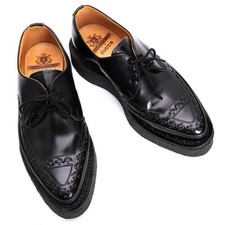zucca�~George COX Leather Creeper Shoes Size US About 8(K-133341)