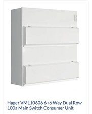 Hager VML10606 6+6 Way Dual