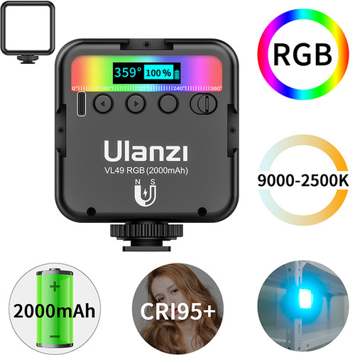Ulanzi vl49 rgb led - vl49, video
