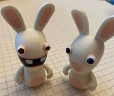 Two Rayman Raving Rabbid Figures