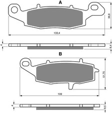 Brake Disc Pads Front L/H
