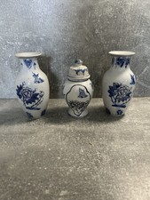 Blue White Vase and Urn Set