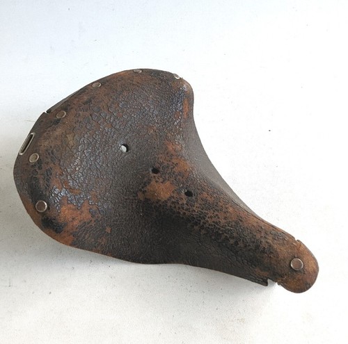 Vtg leather saddle bicycle - saddle,