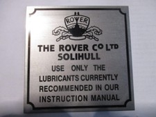 Nameplate plate the rover