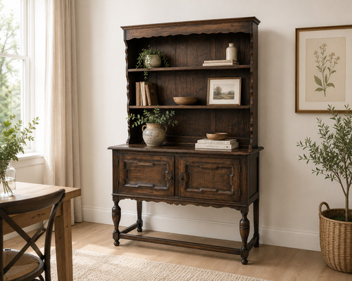 Antique oak welsh dresser - antique,