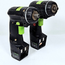Festool CDD 12 FX Cordless Drill Driver - Pair x2 - Sold As Untested - Preloved