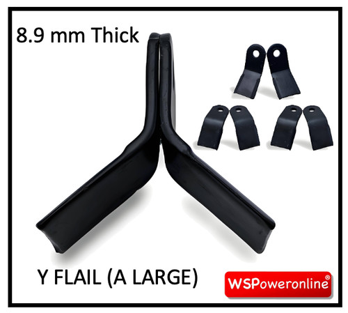 Flail mower blade set - flail, of