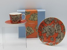 Wedgwood Three Piece Tea Set Orange Vibrance Design