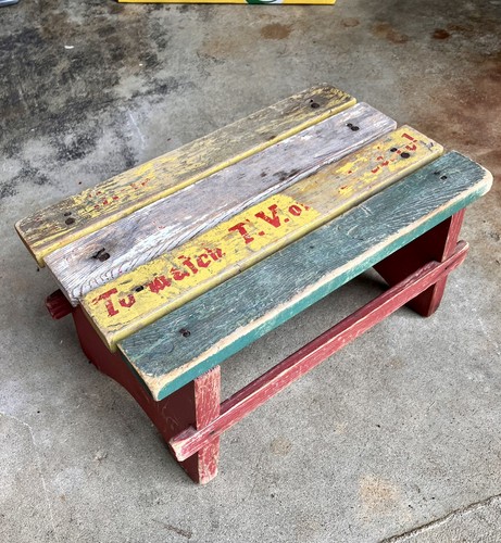 1950 wood child step - 1950’s,