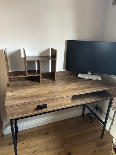 Fulton pine effect desk - pine,