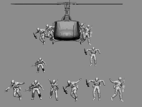 Resin figures vietnam - 1/48,