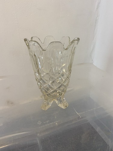 Vintage footed cut glass - vintage,