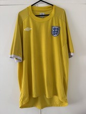 RARE YELLOW ENGLAND UMBRO 2010