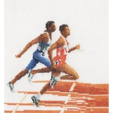 Cross-stitch kit Athelète 3058 thea gouverneur Linen