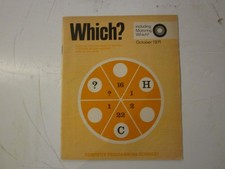 October 1971, WHICH? MAGAZINE