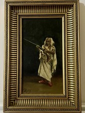 Antique Oil Painting African