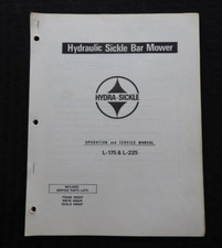 1970s KUBOTA L-175 L-275 TRACTOR HYDRA-SICKLE BAR MOWER PARTS & SERVICE MANUAL