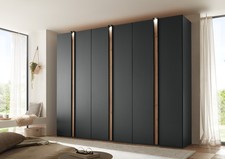 LUXURY GERMAN HULSTA NOLTE MOBEL WARDROBE BEDROOM NUDE GREY WHITE GLASS FITTED M