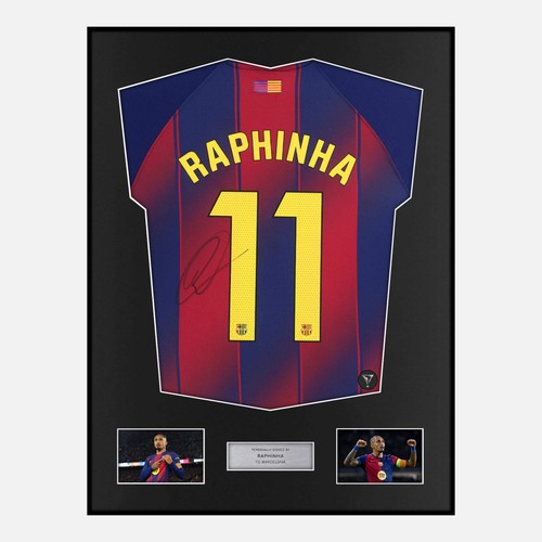 Framed raphinha signed - framed,