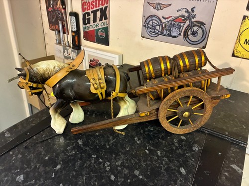 Vintage ceramic shire horse - ceramic,