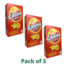 Cipster Italian Puffed Potato Chips Original Snack 3 x 85g Box