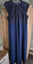 Stunning Size 22 Navy Monsoon Evening Dress