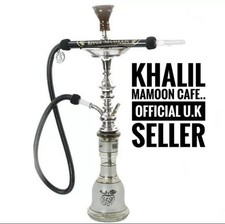 KHALIL MAMOON CAFE STYLE SHISHA HOOKAH PIPE SET + Free Coconut Coal