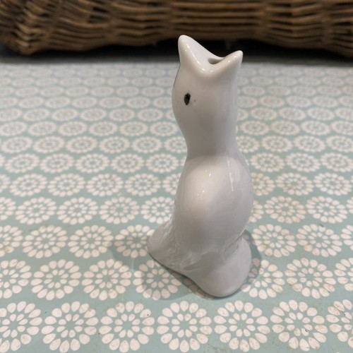 Vintage ceramic white bird - vintage, pie