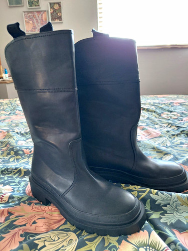 Zara black knee - knee, high
