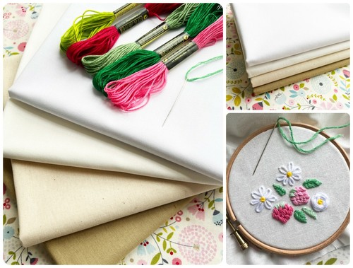 Hand embroidery fabric - embroidery,