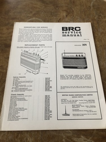 Brc service manual model - manual,