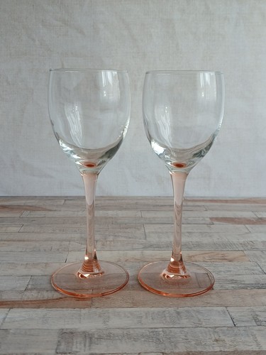 Vintage luminarc pair pink - vintage,