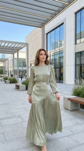Women dubai abaya - solid, color