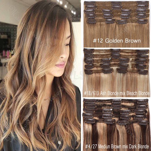 Thick full head clip human - thick, in