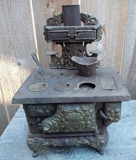 Royal Cast Iron Salesman Sample Wood Burning Stove Antique Toy Stove