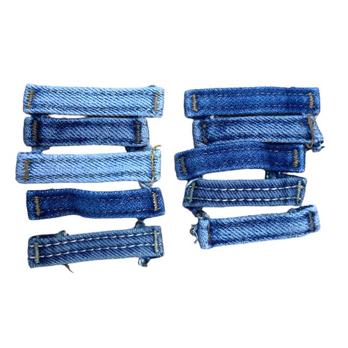 Denim fabric belt loops - denim, scraps