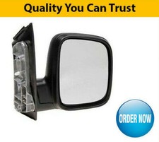 VW Caddy Door Wing Mirror Manual Black Driver Side 2004- Insurance Approved New