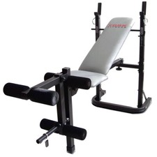 York B500 Folding Barbell Weight Bench Foldable Workout Lifting w/ Leg Developer